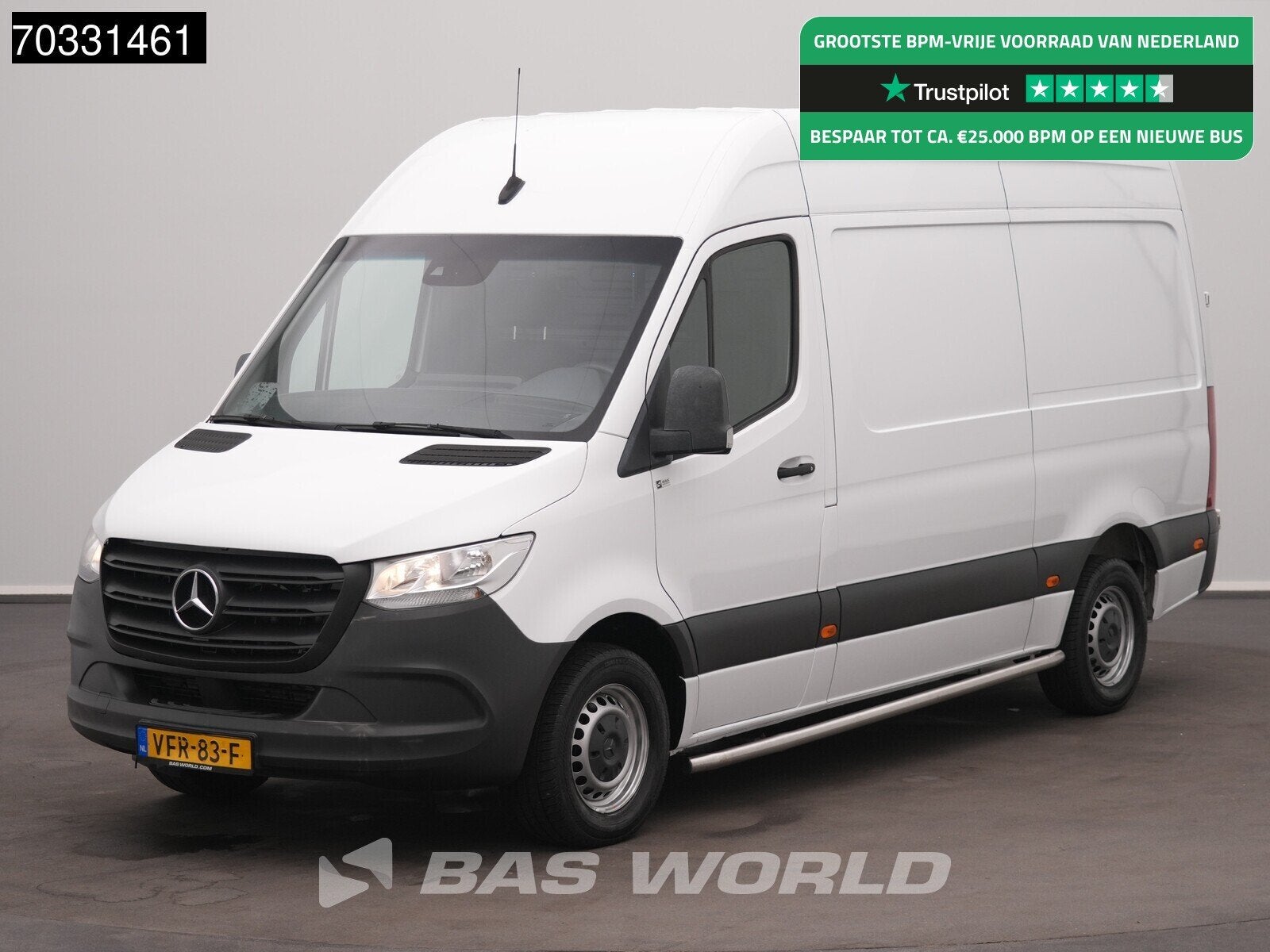 Mercedes Sprinter 311 CDI L2H2 RWD MBUX Airco Inbouw Werkpla, Auto's, Stof, 4 cilinders, 2000 kg, Wit