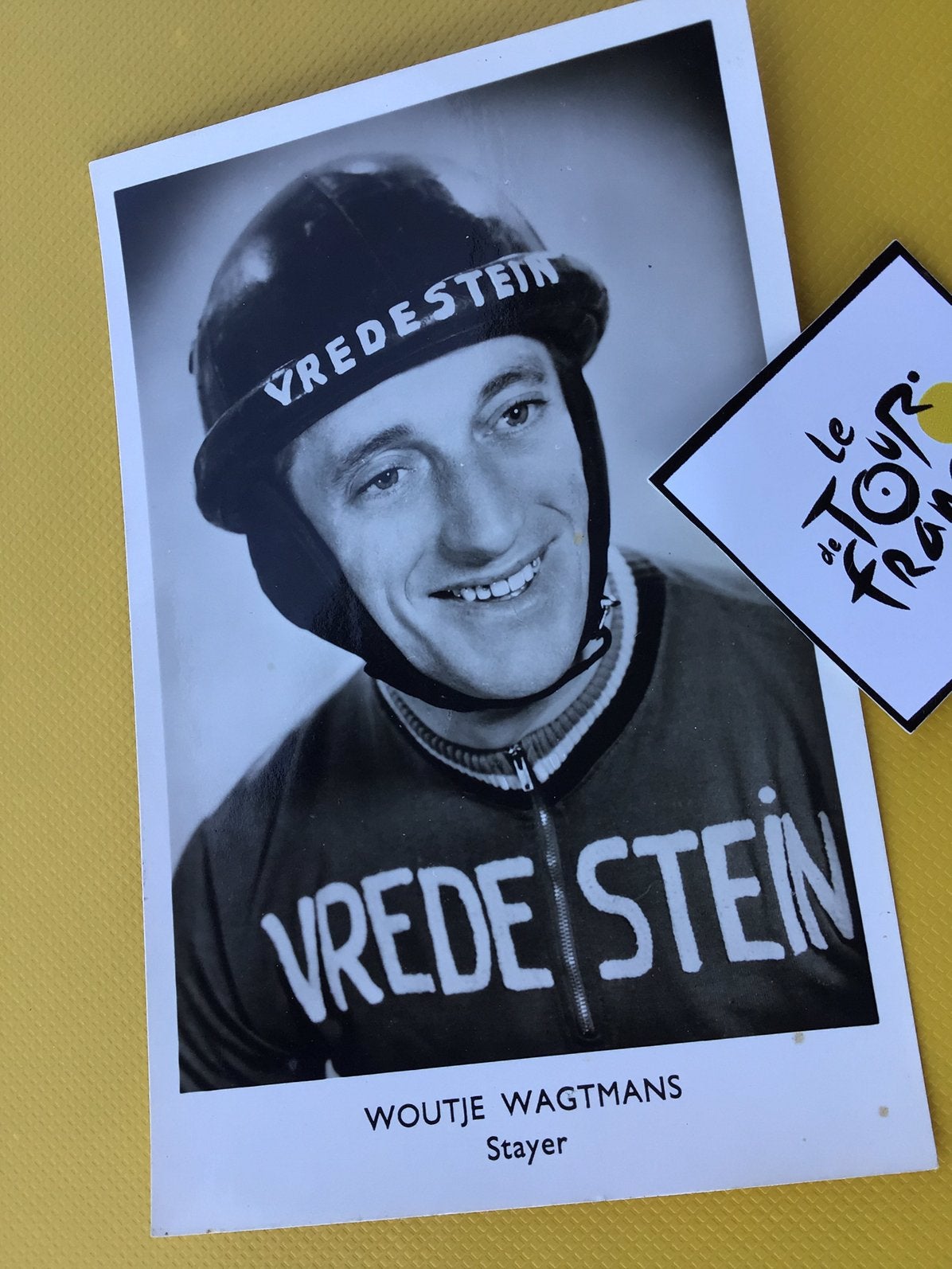 Wielerkaart team vredestein stayer woutje wagtmans, Verzenden, Zo goed als nieuw