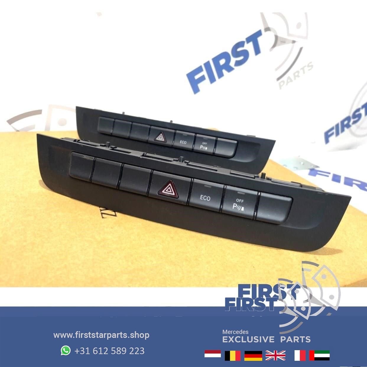 Radio knoppen alarmlicht schakelaar Mercedes W176 A W246 B W, Autos : Pièces & Accessoires, Utilisé, -, -, Enlèvement ou Envoi