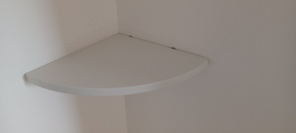 Petite étagère d’angle quart de cercle – idéale pour entrée, Enlèvement, Comme neuf