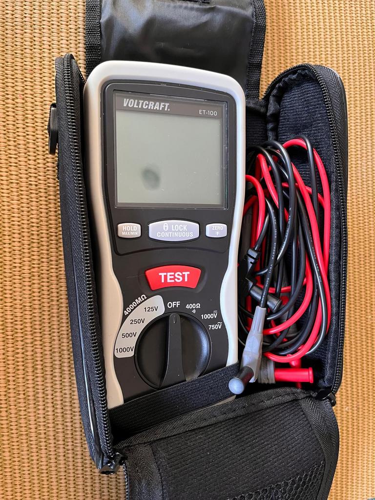 Isolatie tester ET-100, Doe-het-zelf en Bouw, Meetapparatuur, Ophalen, Zo goed als nieuw
