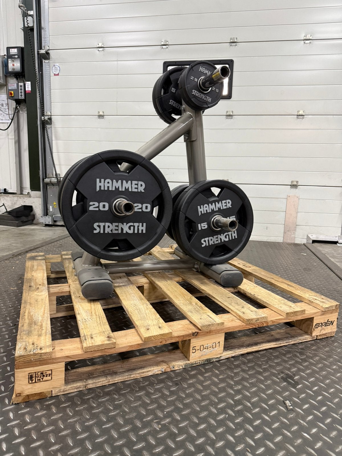 Hammer strength PU gewichten schijven halters homegym, Ophalen, Zo goed als nieuw