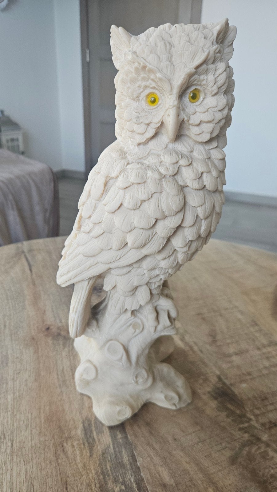 Italiaans albasten uilenbeeldje 31,70 cm hoog, Ophalen