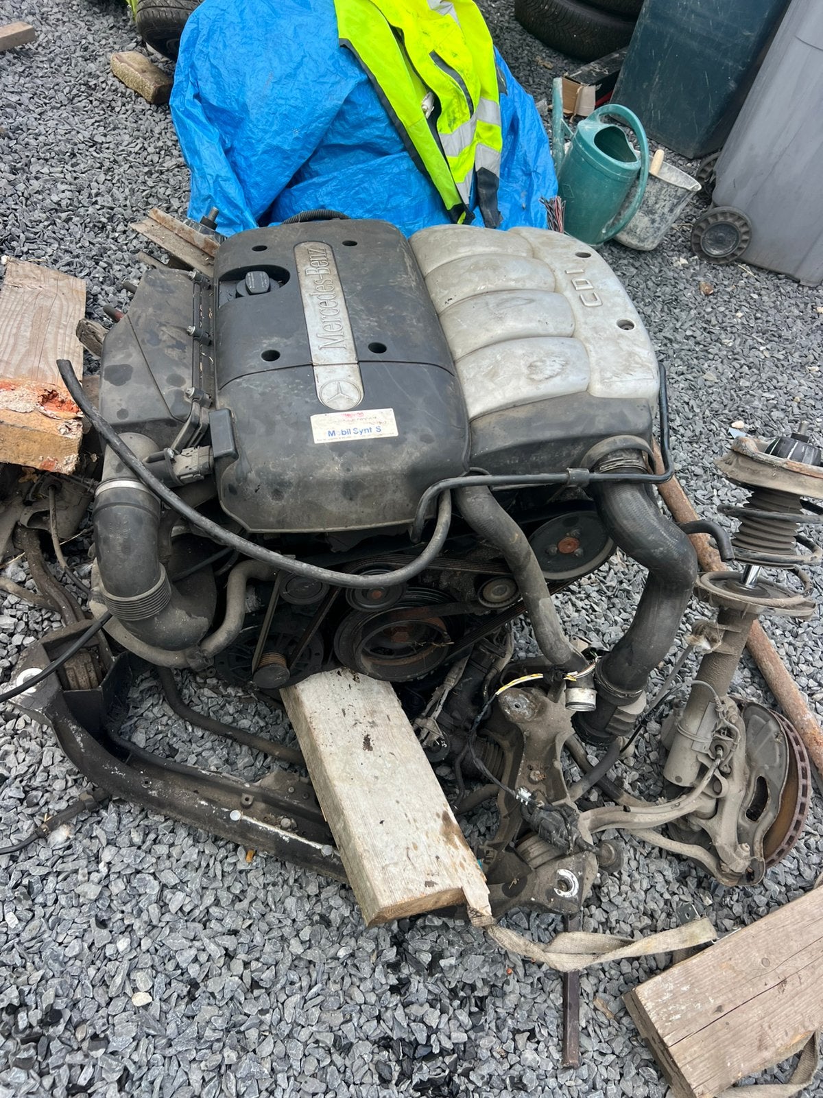 Moteur complet mercedzs c220 cdi 2004 w203, Enlèvement ou Envoi