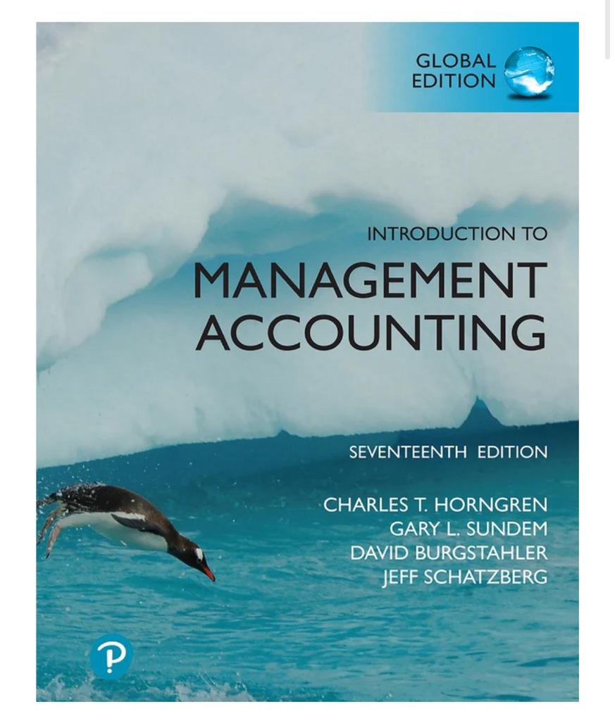 Introduction of Management accounting 17th edition, Boeken, Studieboeken en Cursussen, Ophalen of Verzenden, Zo goed als nieuw