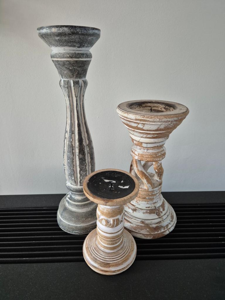 Kandelaars: hout, Ophalen, Hout