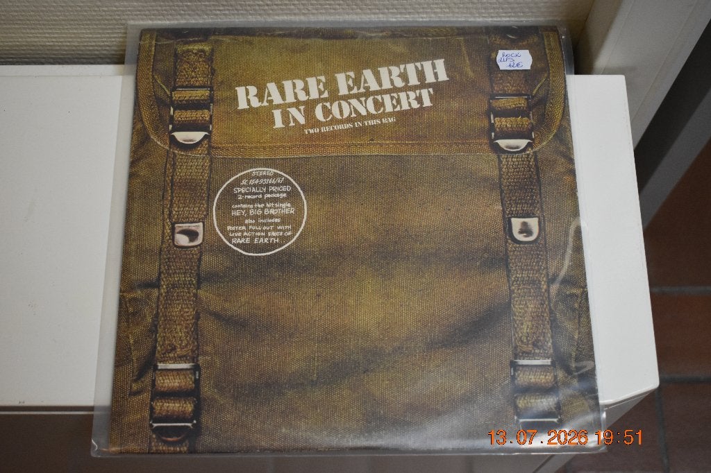 LP : Rare Earth in Concert - Two records in this Bag, Beschermende buitenhoes, Ophalen of Verzenden, Gebruikt, LP