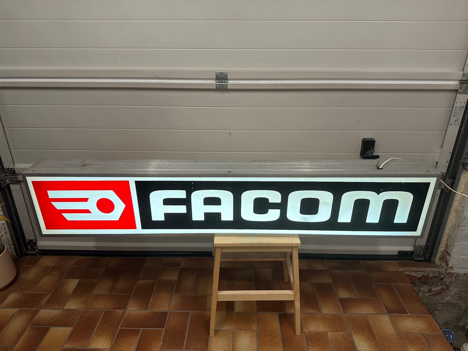 Facom lichtreclame, Verzamelen, Ophalen, Gebruikt, Lichtbak of (neon) lamp