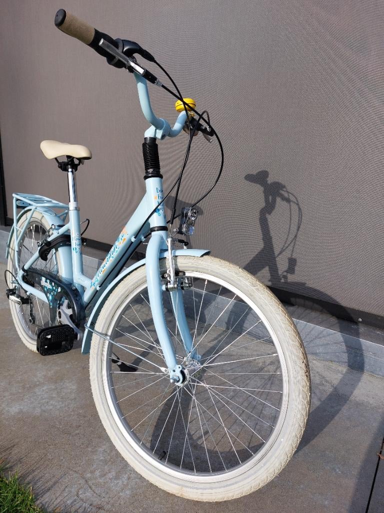 Meisjesfiets flower fun 24 inch, Fietsen en Brommers, Ophalen, 24 inch, Velgrem, Versnellingen