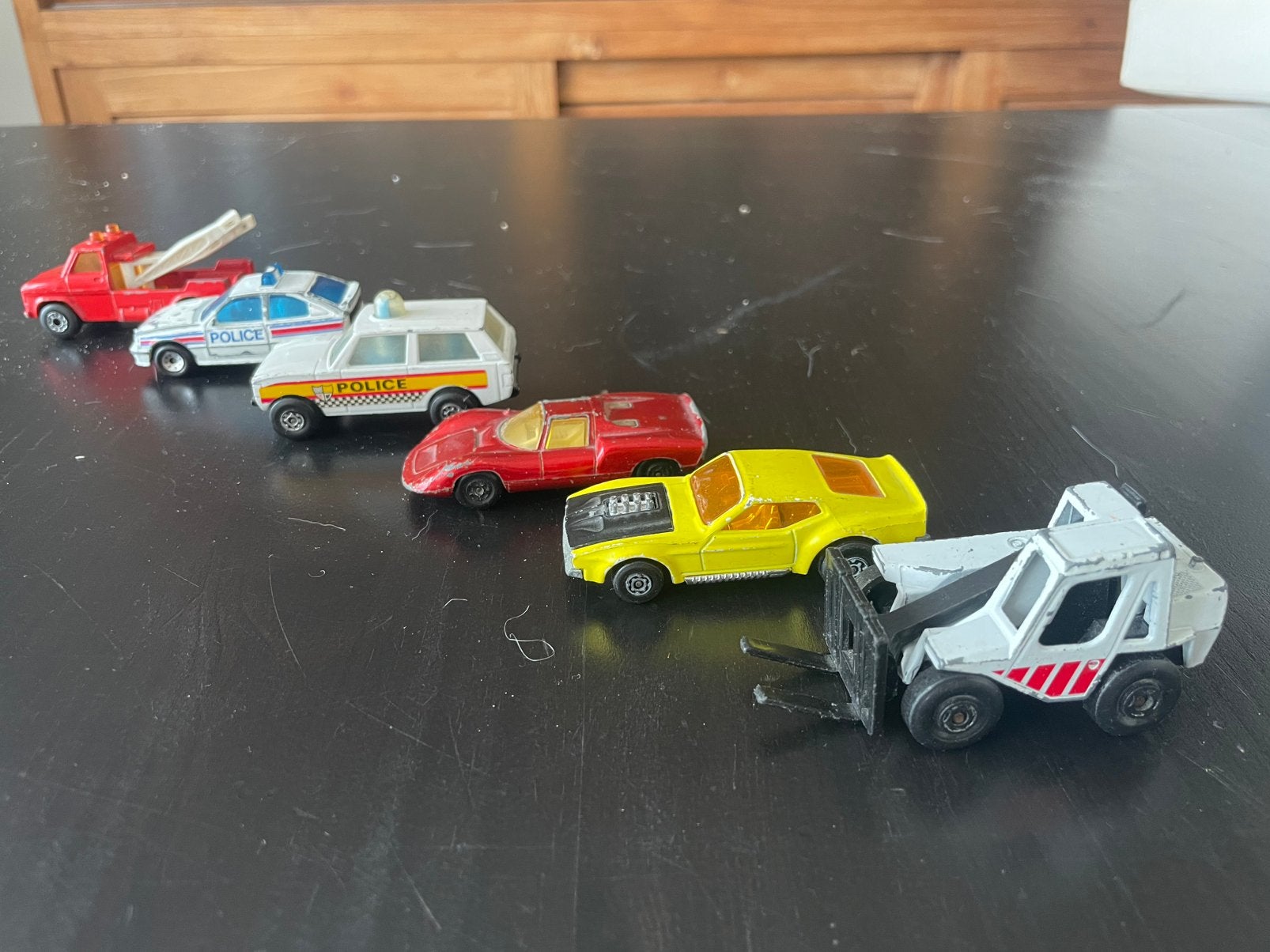 Six wagons à boîte d'allumettes 1970 -1985, Enlèvement ou Envoi, Utilisé