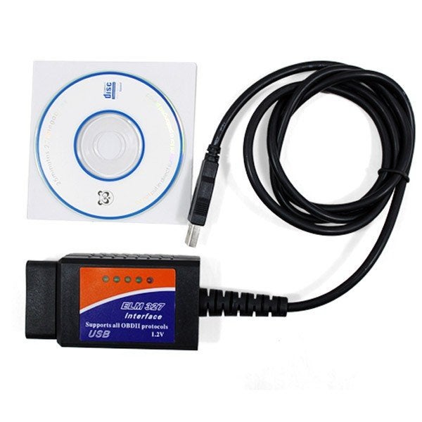 Câble de diagnostic ELM327 USB V1.5 OBD2