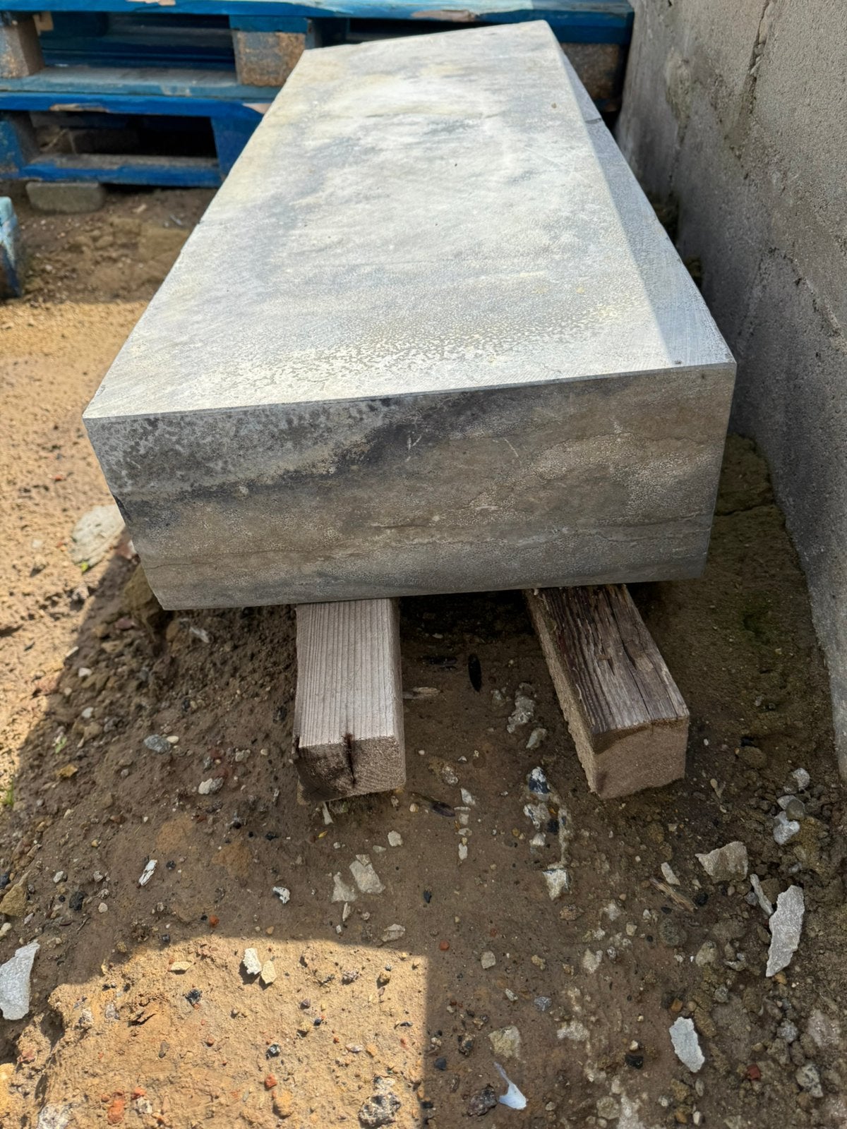 Blauwe steen 100x15x25, Jardin & Terrasse, Traverses & Bordures, Utilisé, Bloc, Pierre naturelle, Moins de 25 cm, 100 à 200 cm