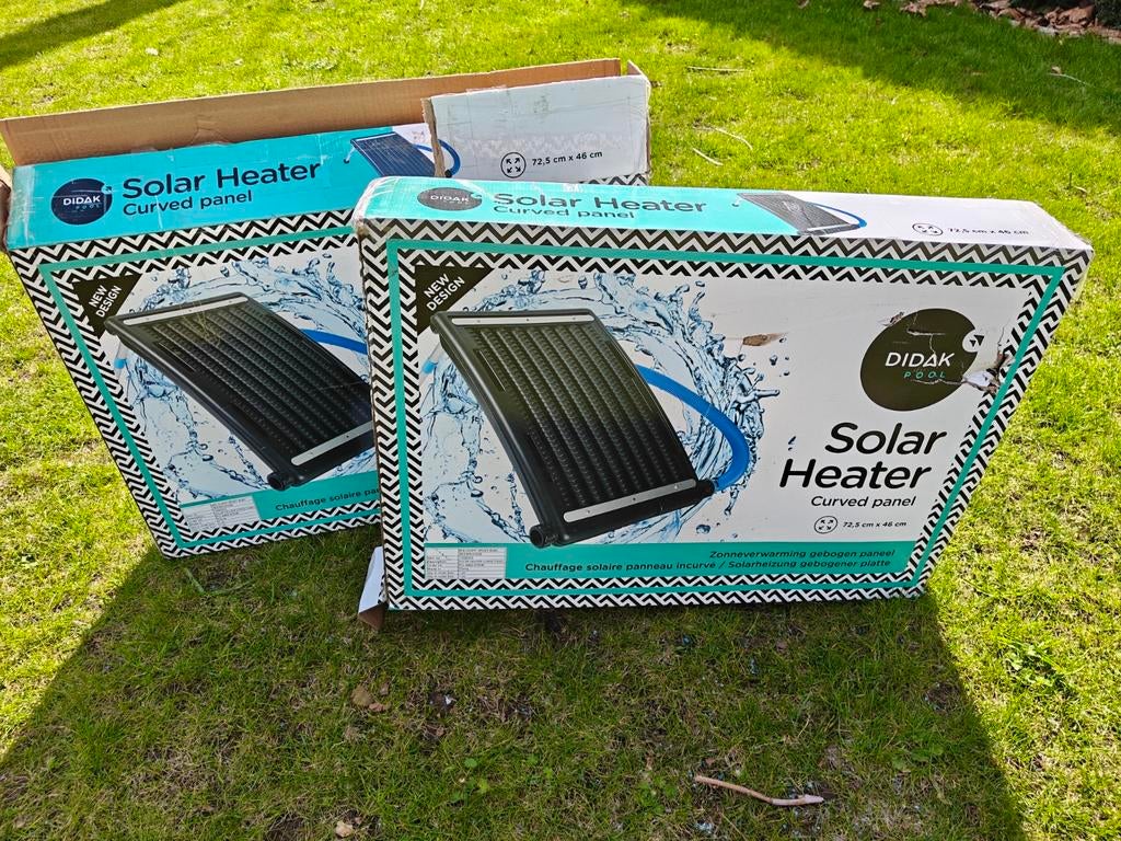 2 x Solar heater didak pool, Ophalen