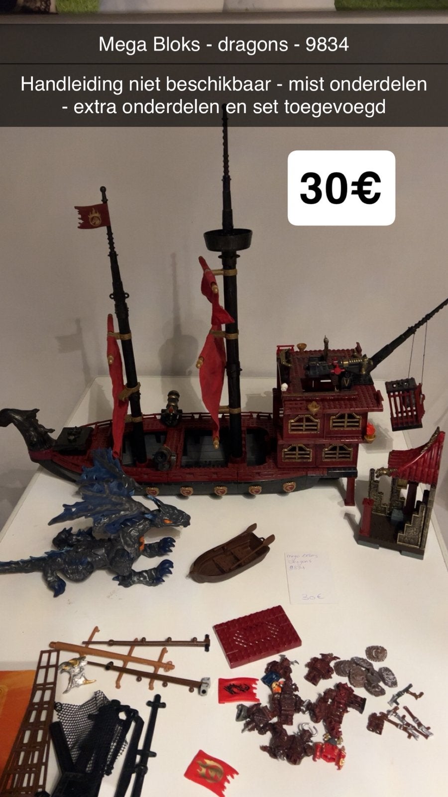 Méga-blocs Dragons 9834, Enlèvement ou Envoi, Utilisé, Megabloks