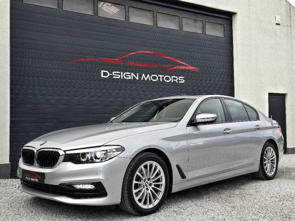 BMW 520iA (184ch) SPORTLINE 2018 154.675km GARANTIE !!, Autos, Cuir, Argent ou Gris, Entreprise, Garantie prolongée