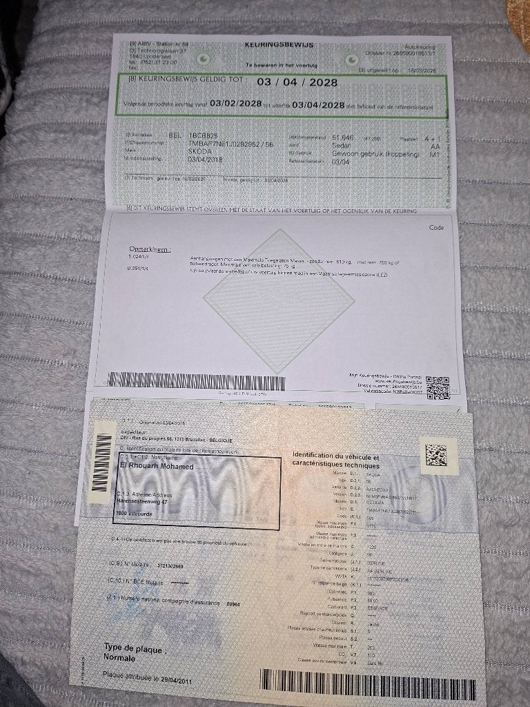 Belkaid, Auto's, Skoda, Voorwielaandrijving, Stof, 110 g/km, Beige