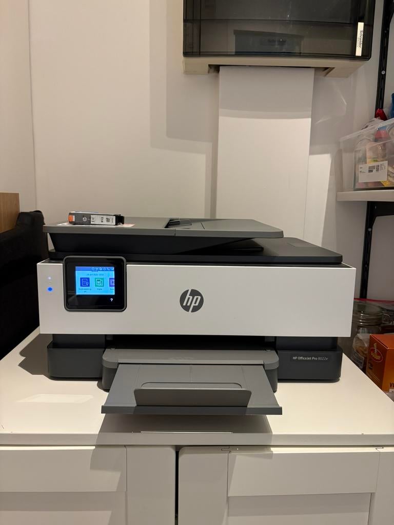 HP OfficeJet Pro 8022e – Zo goed als nieuw + extra cartridge, Wi-Fi intégré, Copier, Enlèvement, Imprimante à jet d'encre