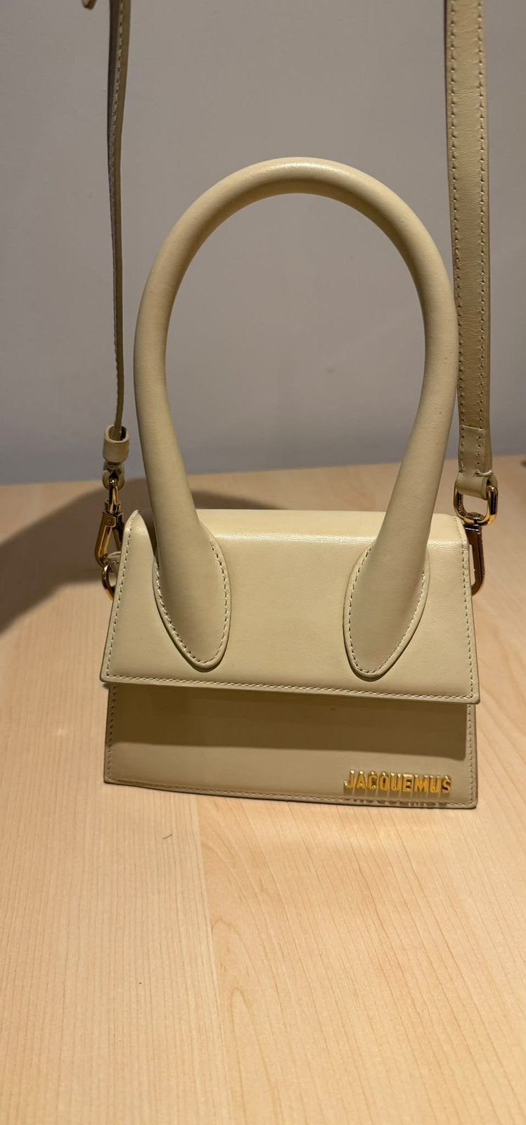 JACQUEMUS Le Chiquito Moyen Ivory – Sac en cuir, Enlèvement, Comme neuf, Sac à main