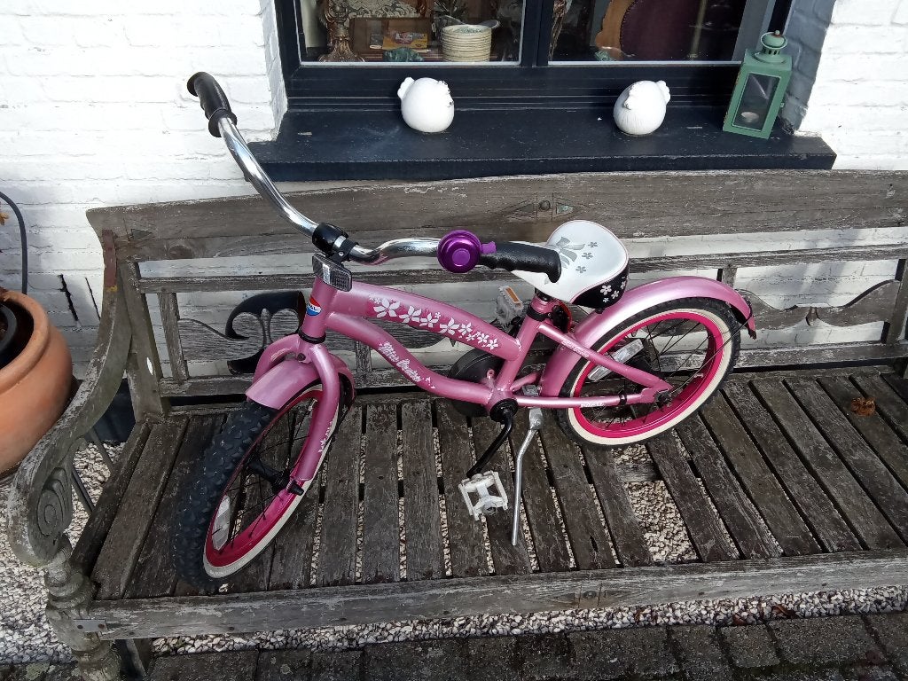 Kinderfiets 16 inch (meisjes) merk Popal in mooie staat., Fietsen en Brommers, Ophalen, Terugtraprem, 16 tot 20 inch, Zo goed als nieuw