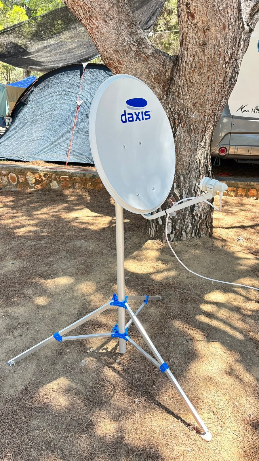 Antenne parabolique manuelle avec 20m de cable coaxial, TV, Hi-fi & Vidéo, Antennes paroboliques, Comme neuf, Antenne (parabolique)