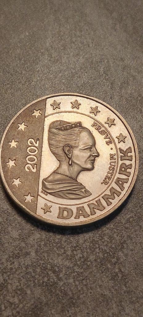 Denmark,5 Euro 2002(Probe) zeldzame(2500)zilver coin, Postzegels en Munten, Zilver, Overige landen, Ophalen of Verzenden, 5 euro