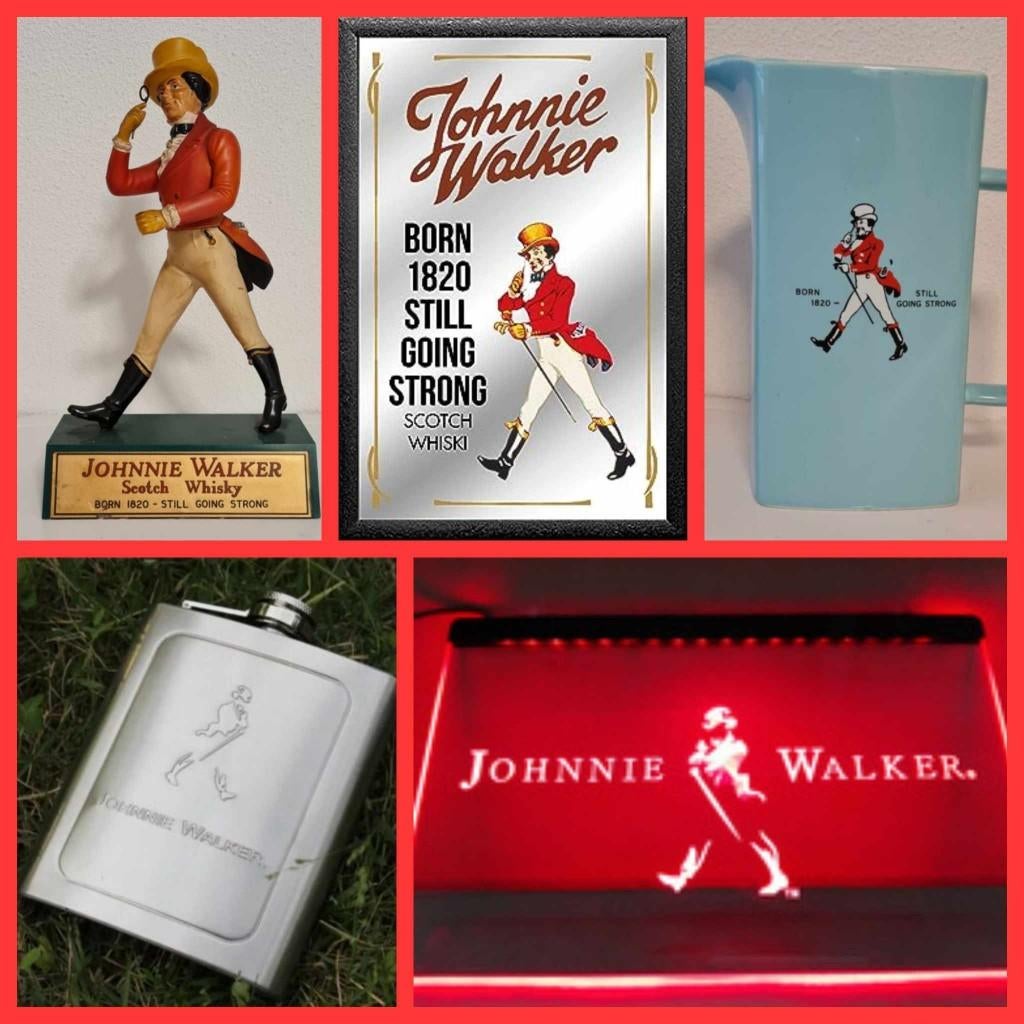 Johnnie Walker whisky reclame display waterkan asbak beeldje, Ophalen of Verzenden