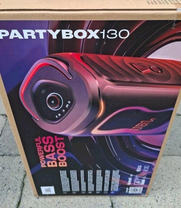 jbl partybox 130 nieuw in doos zwart of wit, Enlèvement, JBL