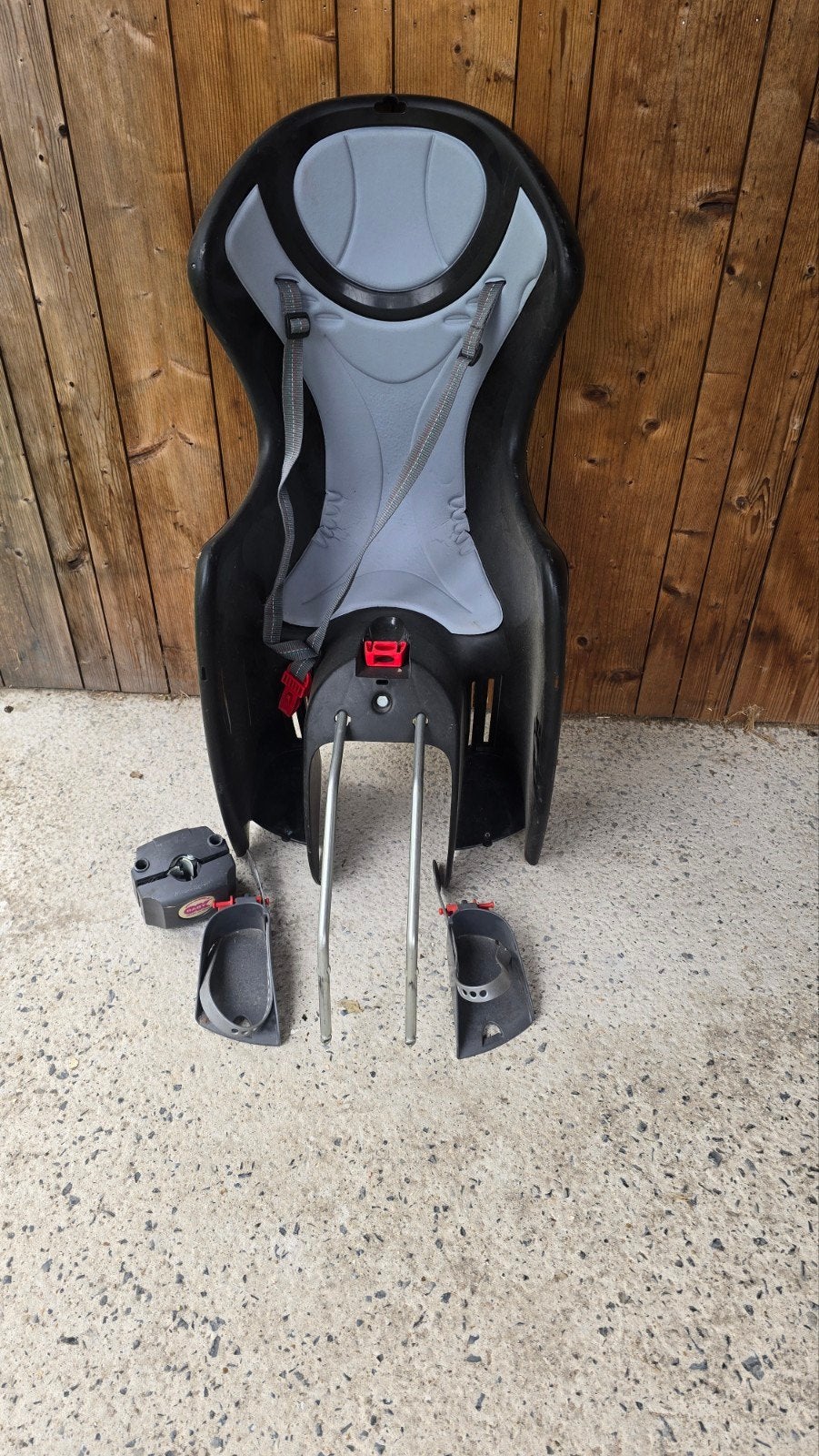 kinderfiets stoel, Ophalen, Gebruikt, Achterzitje, Voetsteuntjes