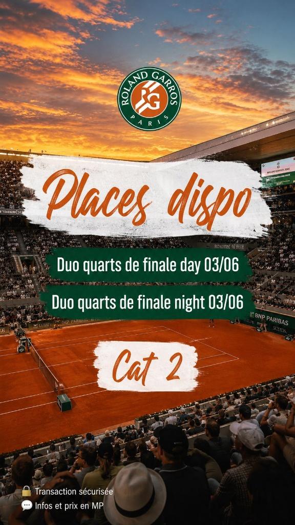 Place roland garros, Enlèvement ou Envoi
