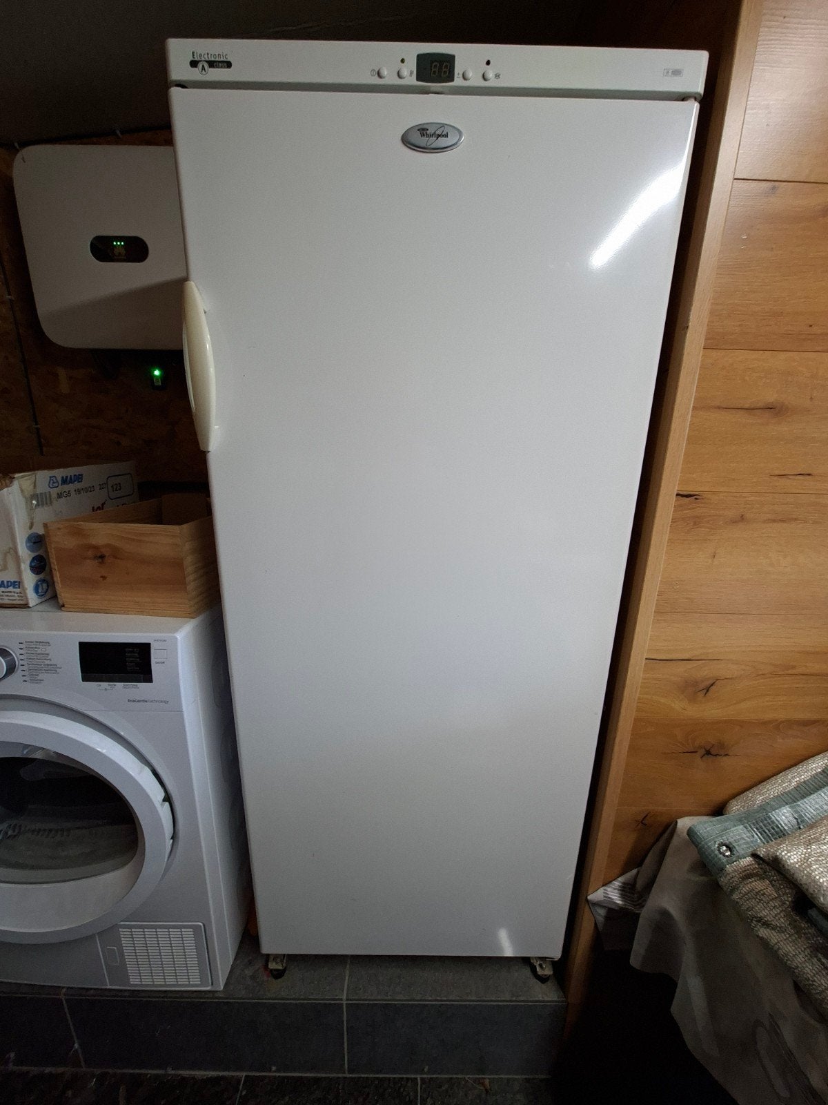 whirlpool diepvriezer, Gebruikt, 160 cm of meer, Energieklasse A of zuiniger, Ophalen