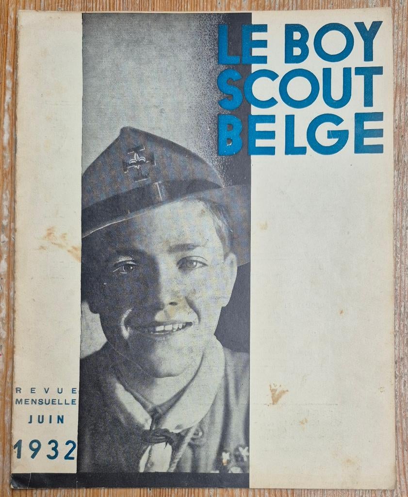Le Boy Scout belge de juin 1932 Hergé Tintin Scoutisme, Enlèvement ou Envoi, Tintin, Utilisé, Autres types