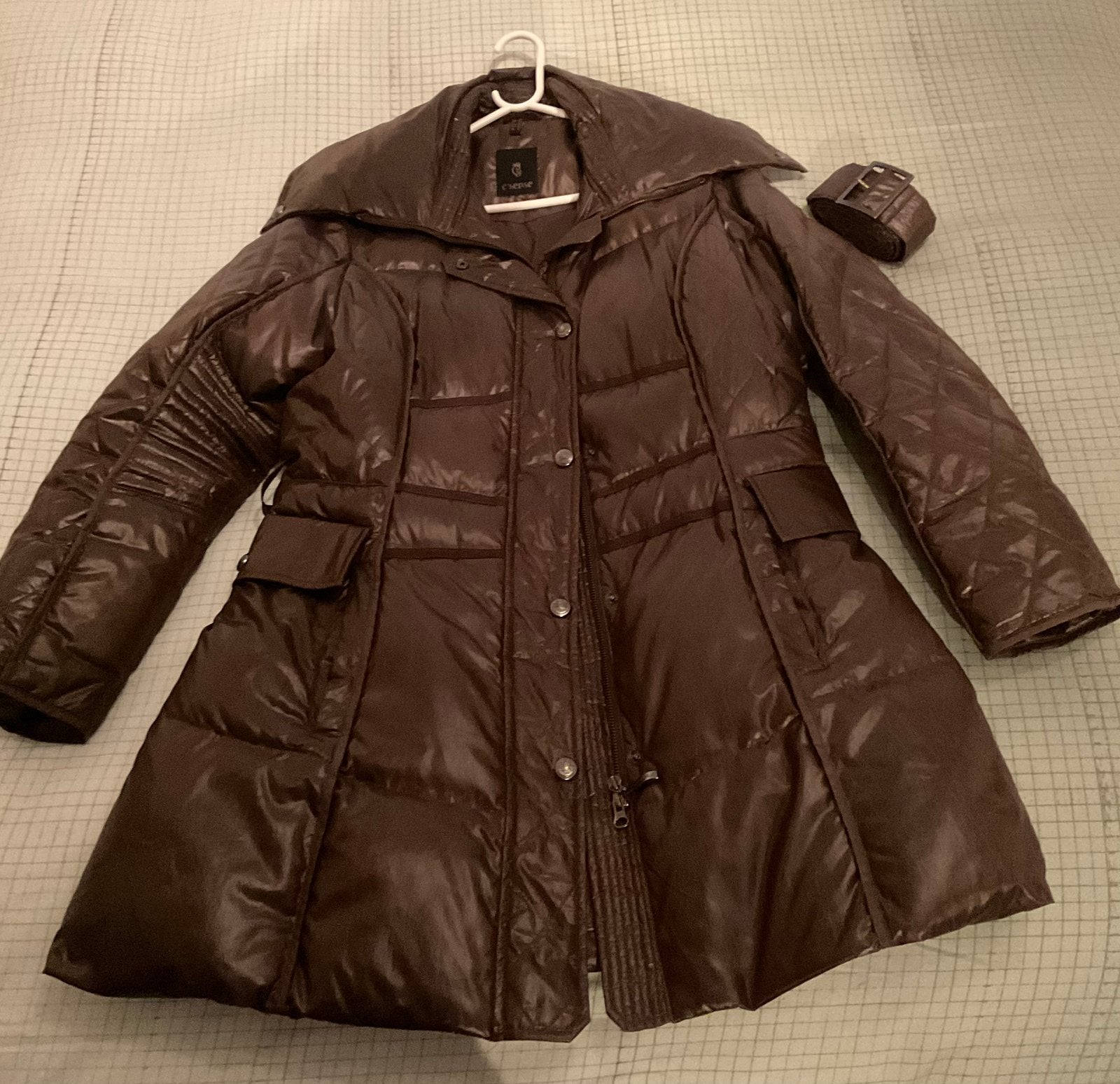 Dames jas bruin maat M/L - C Sense, Ophalen of Verzenden, Zo goed als nieuw, Maat 42/44 (L), Bruin