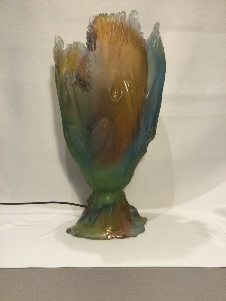 Lamp in glaspasta, stijl Daum. 108/Eb., Ophalen