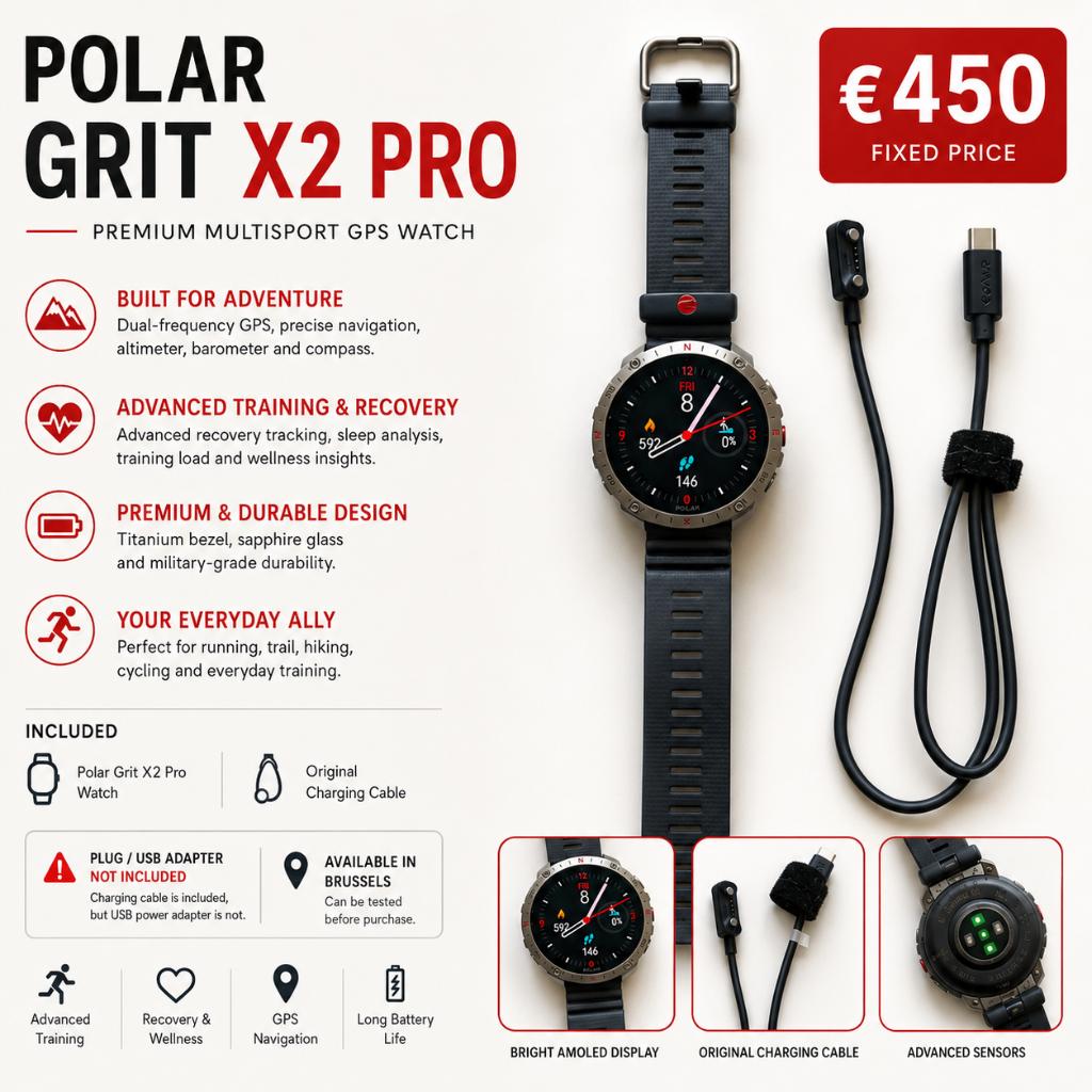 Polar Grit X2 pro comme neuf, Sports & Fitness, Cardiofréquencemètres, Comme neuf, Polar, Enlèvement