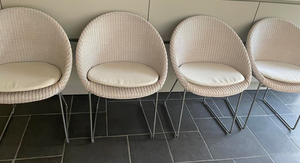 VINCENT SHEPPARD stoelen ( incl bijhorende kussens), Ophalen, Nieuw, Modern tijdloos design, Vier