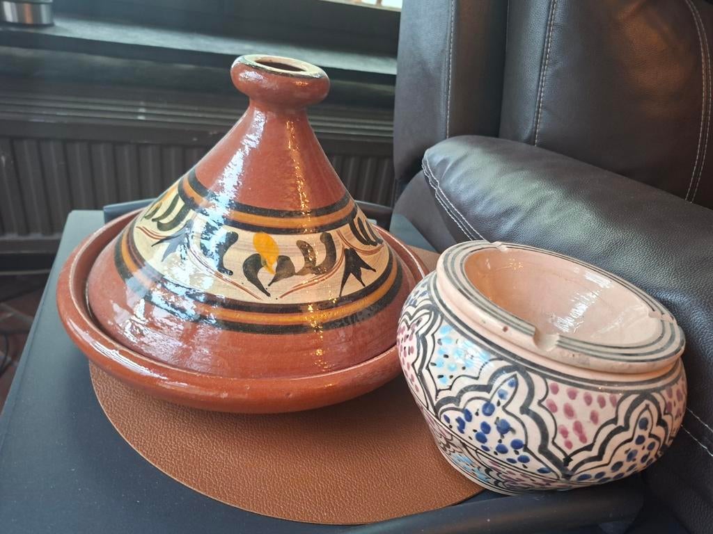 Tangine pot en asbak marokko, Huis en Inrichting, Ophalen