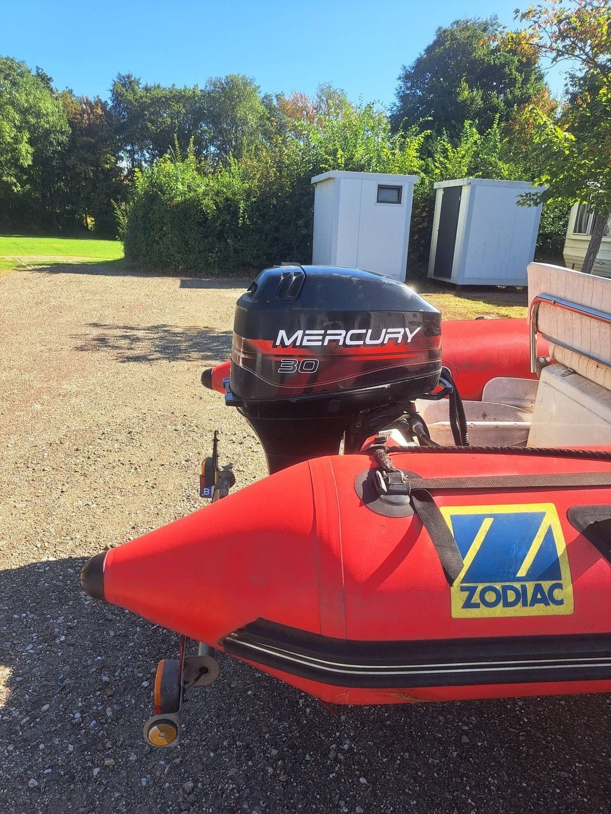 Zodiac pro 420 met mercury 30pk, Watersport en Boten, Gebruikt, 4 m, Brandstoftank, 2 m
