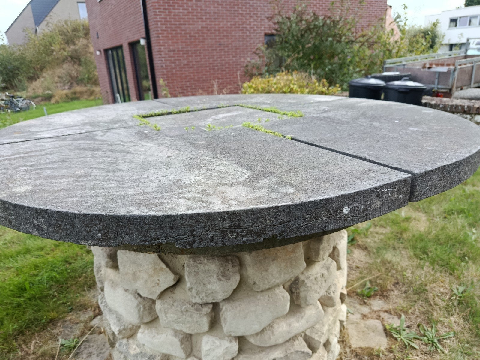 steen voor ronde tafel, Tuin en Terras, Ophalen