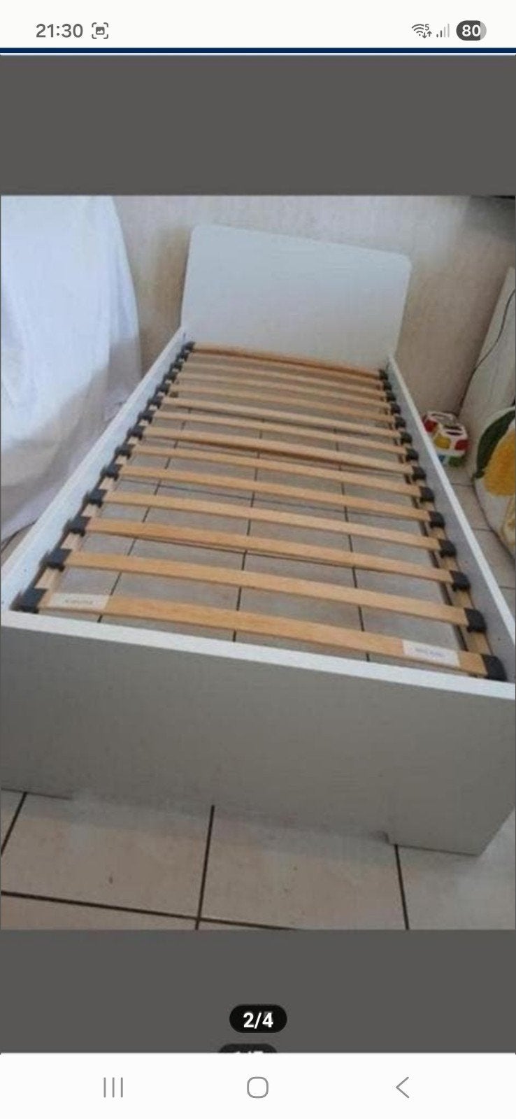 LIT SUEDOIS ÉPAIS ET SOLIDE NEUF PRIX 100 EUR, Maison & Meubles, Enlèvement
