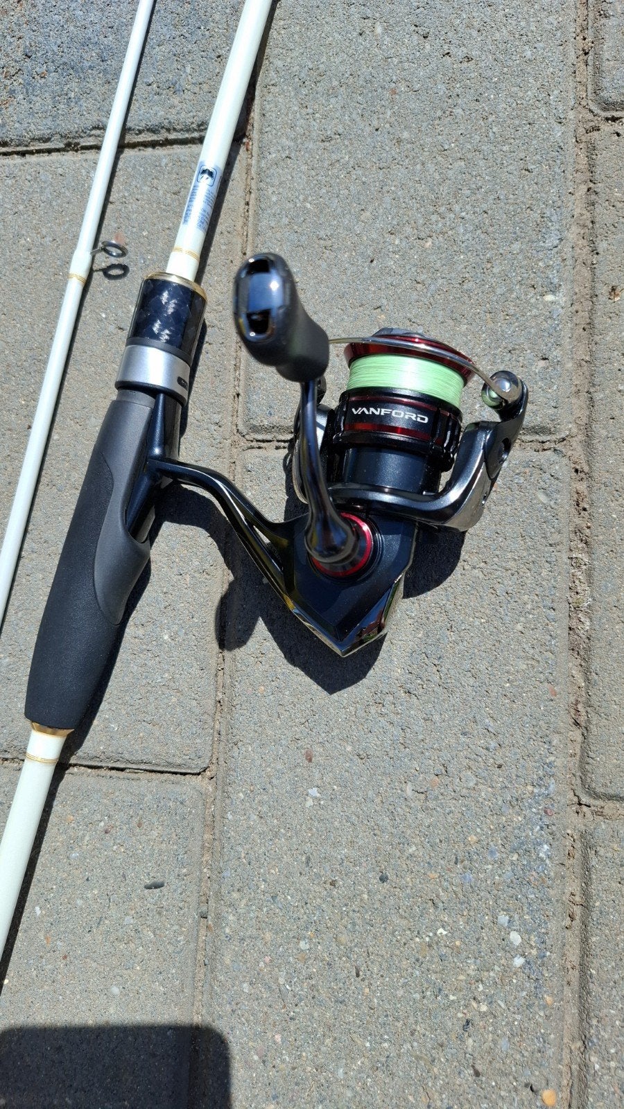 lucky John hengel, Watersport en Boten, Hengelsport | Roofvissen, Ophalen, Zo goed als nieuw, Molen