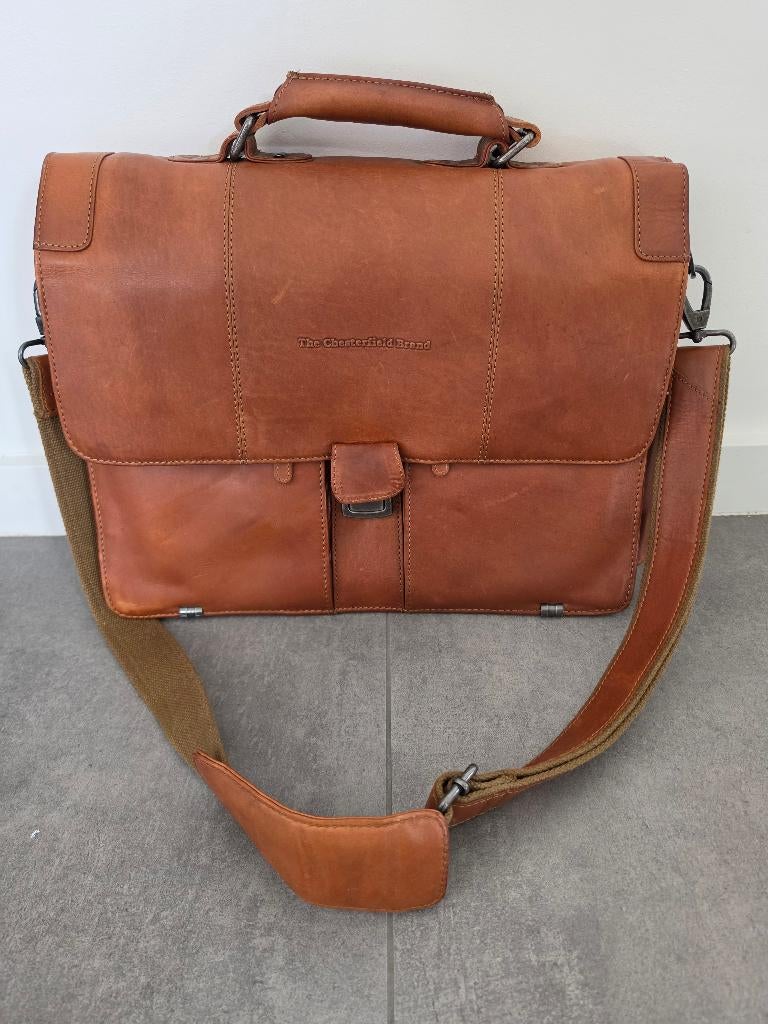 Laptop tas - Chesterfield Brand, Informatique & Logiciels, Sacoches d'ordinateur portable, Enlèvement, 16 pouces, Comme neuf, Sac à bandoulière