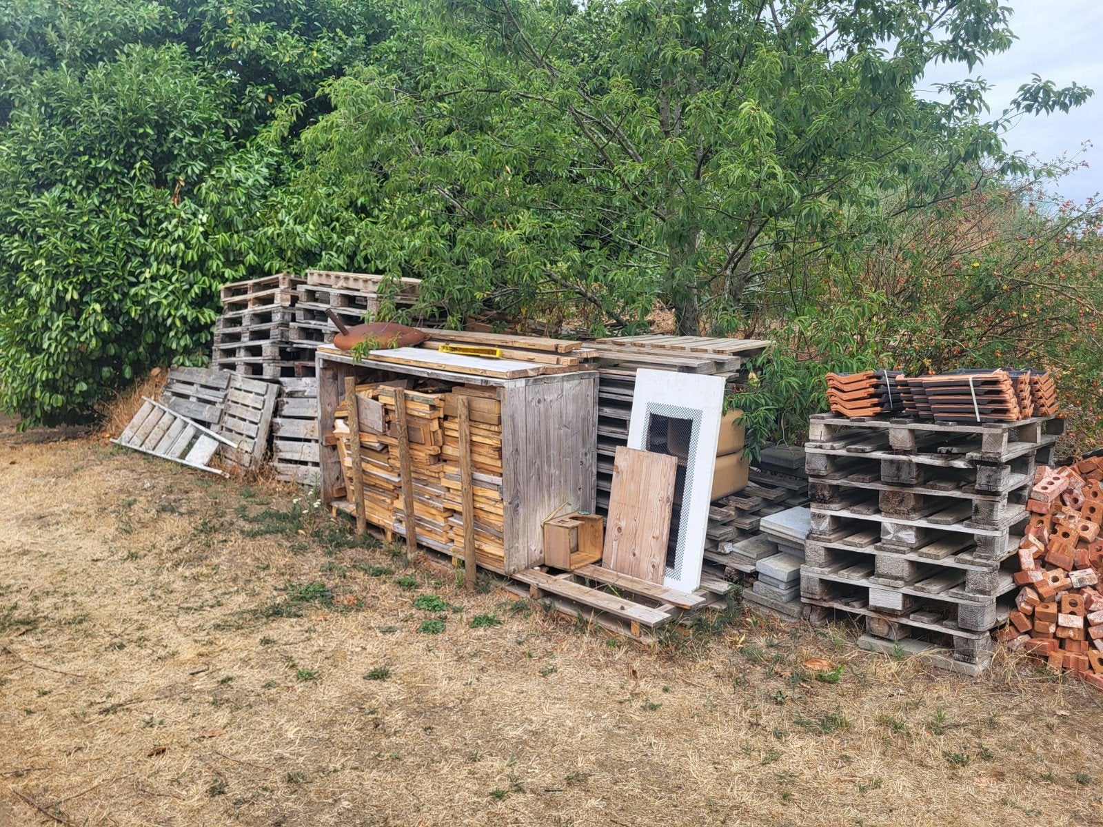 GRATIS - palettenhout om op te branden (Heusden Zolder), Doe-het-zelf en Bouw, Ophalen