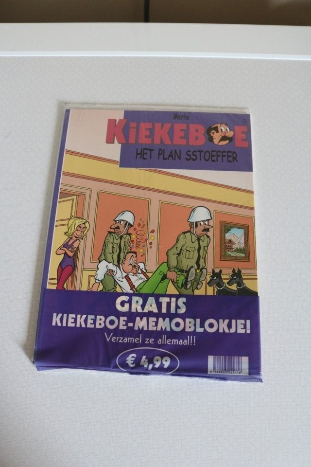 Kiekeboe Nr 25 :Het plan sstoeffer ( sealed + memoblokje ), Eén stripboek, Ophalen of Verzenden, Nieuw