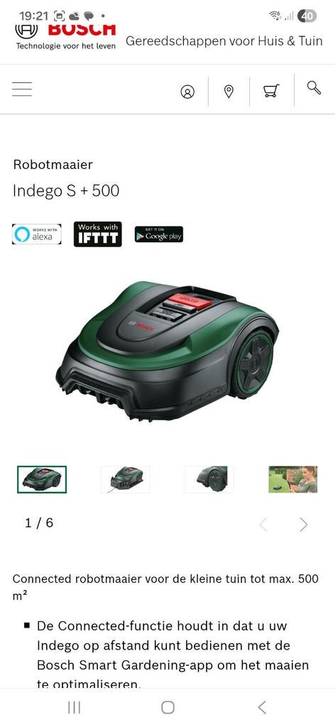 NOUVELLE TONDEUSE À GAZON ROBOTISÉE BOSCH À UN PRIX AVANTAGE, Enlèvement ou Envoi