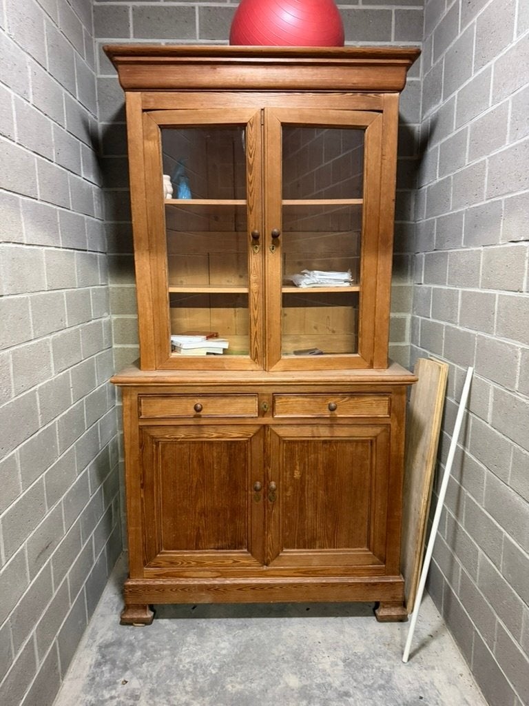 GRATIS afhalen Antwerpen massief houten kast, Antiek en Kunst, Ophalen