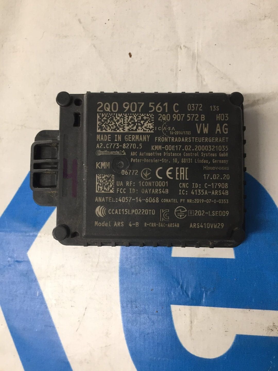 Volkswagen Polo 2G Radar Sensor 2Q0907561H, Volkswagen, -, Utilisé, -