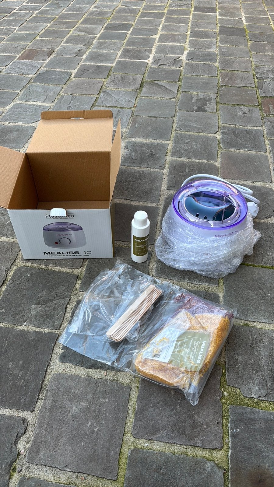 Ontharingsset wax, Handtassen en Accessoires, Ophalen of Verzenden, Zo goed als nieuw, Overige typen