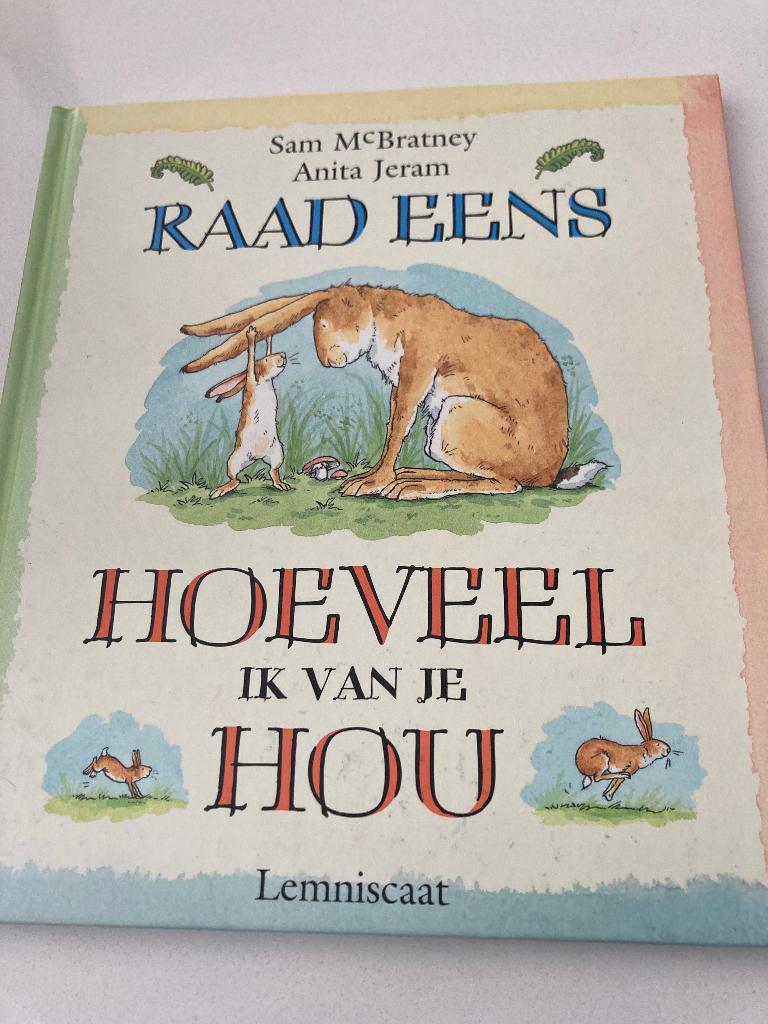 Boek raad eens hoeveel ik van je hou, Jongen of Meisje, Ophalen of Verzenden, Zo goed als nieuw, Voorleesboek