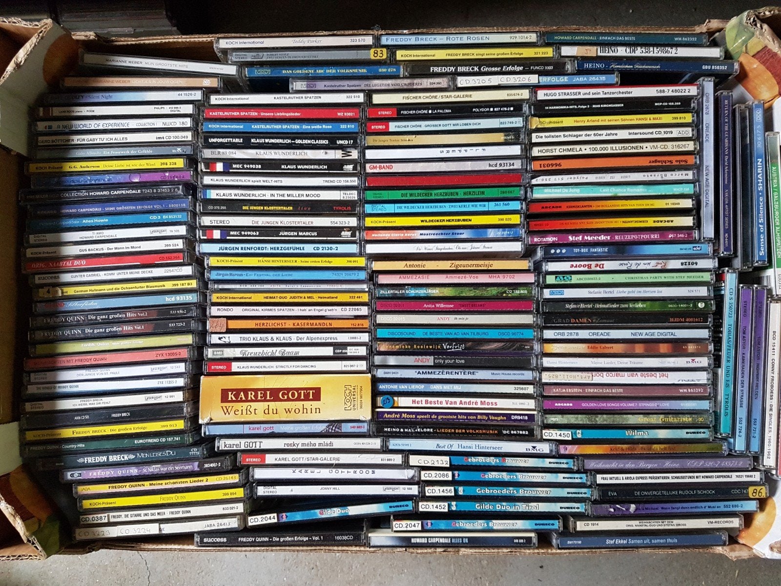 Grote partij cd's (ca. 130 stuks) – Schlager, Evergreens & P, Ophalen, Gebruikt
