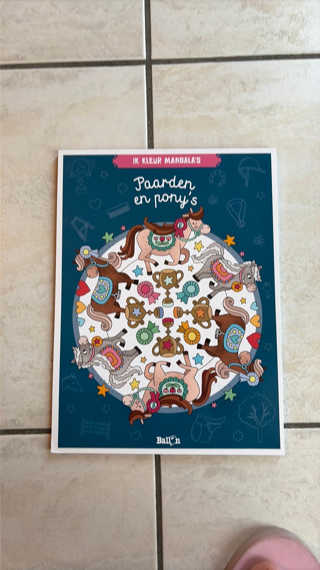 Ik kleur mandala’s ~ paarden en pony’s, Verzenden, Nieuw, Papier, Schets- of Tekenboek